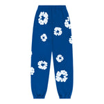 Denim Tears The Cotton Wreath Sweatpants Royal Blue - Supra Sneakers - Image 1
