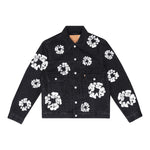 Denim Tears x Levi's Wreath Jean Jacket Black - Supra Sneakers - Image 1