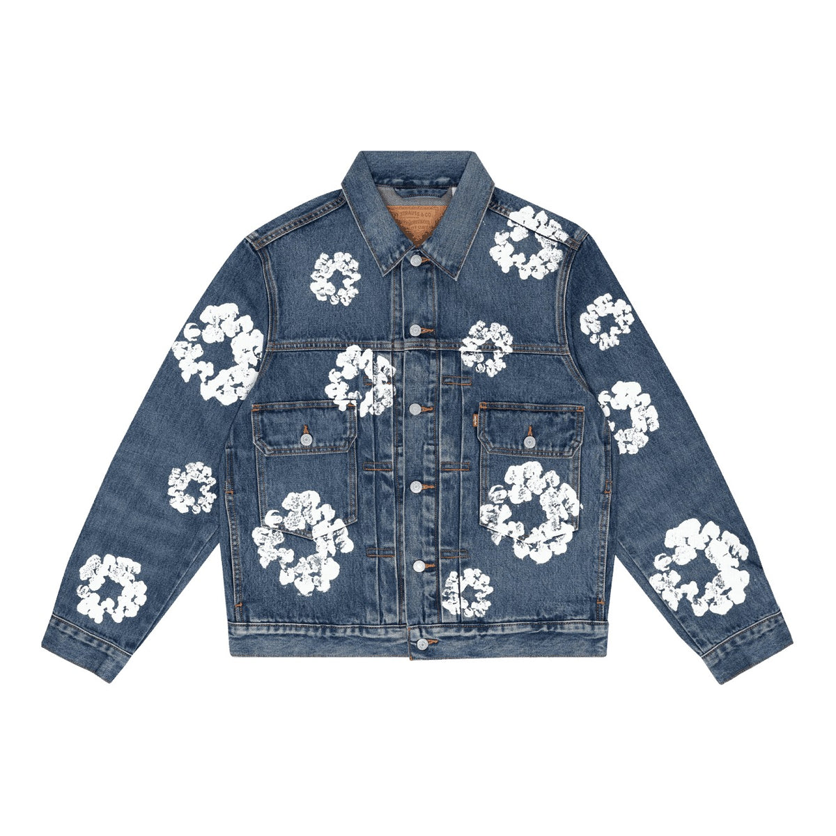 Denim Tears x Levi's Wreath Jean Jacket Dark Wash - Supra Sneakers