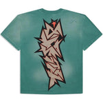 Hellstar Green Crack Print T-Shirt - Image 2
