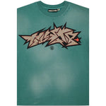 Hellstar Green Crack Print T-Shirt - Image 3