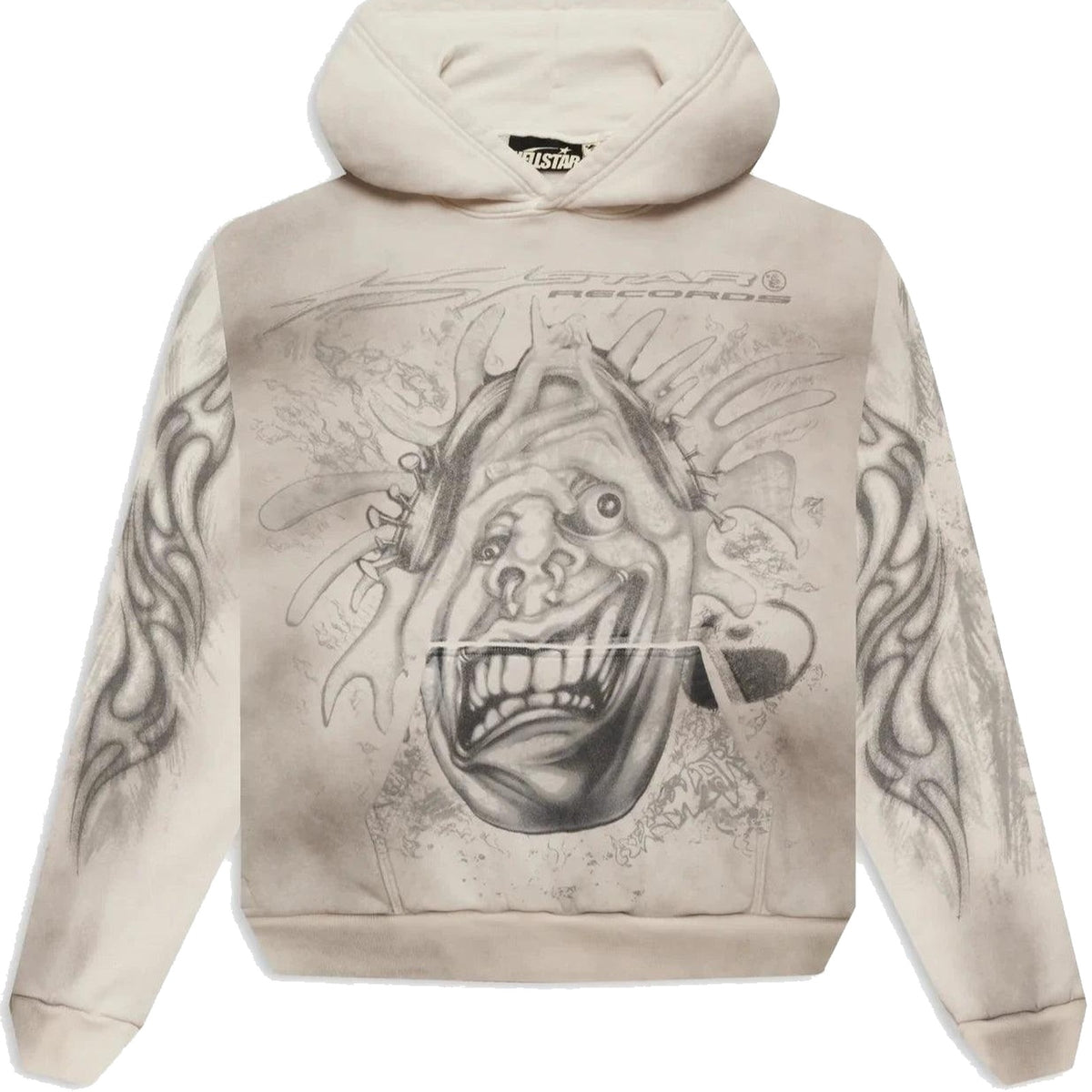 Hellstar HStar Records Hoodie White