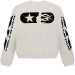 Hellstar Sports Crewneck (White) - Supra Sneakers - Image 2