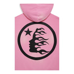 Hellstar Sports Flame Zip-Up Hoodie Pink (Valentine's Day) - Image 3