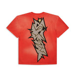 Hellstar Sports Red Crack Print T-Shirt - Supra Sneakers - Image 2
