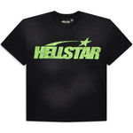 Hellstar Studios Classic Cracked T-Shirt Black & Green - Image 1
