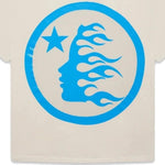 Hellstar Studios Classic Gel T-Shirt Beige & Light Blue - Image 2