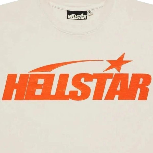 Hellstar Studios Classic Gel T-Shirt Beige & Orange