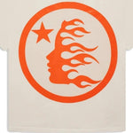 Hellstar Studios Classic Gel T-Shirt Beige & Orange - Image 2