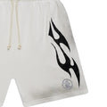 Hellstar Flame Shorts White & Grey