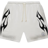 Hellstar Shorts a Fiamma Bianco e Grigio