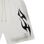 Hellstar Flame Shorts White & Grey - Image 3