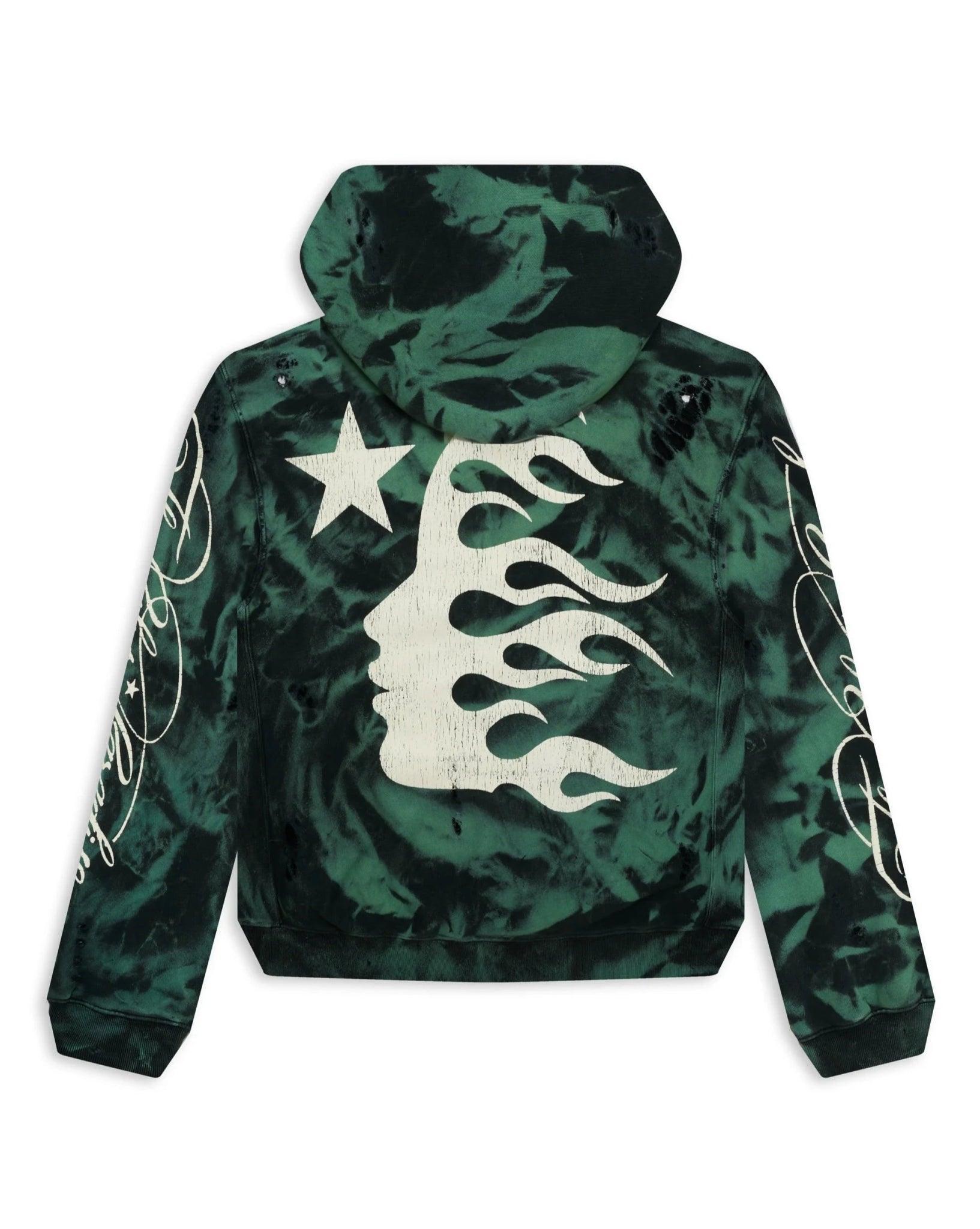 Hellstar Studios Green Marble Paradise Hoodie - Supra Sneakers