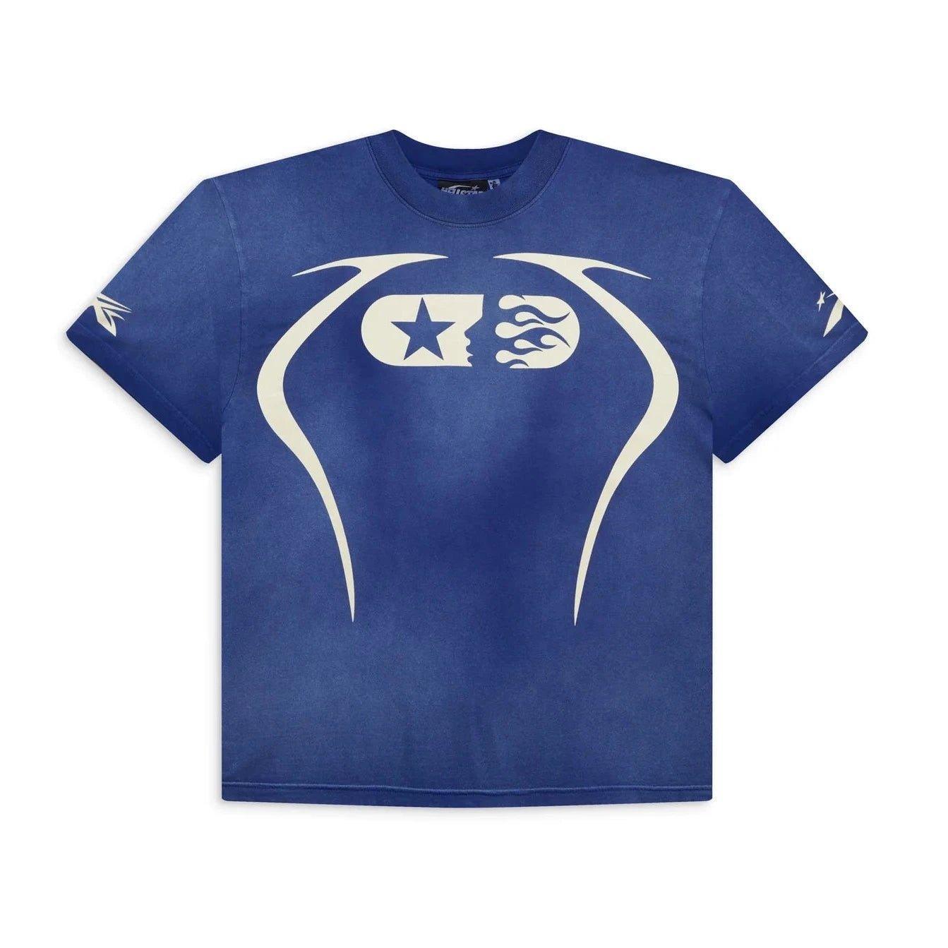 Hellstar Studios Warm Up T - Shirt Blue - Supra Sneakers