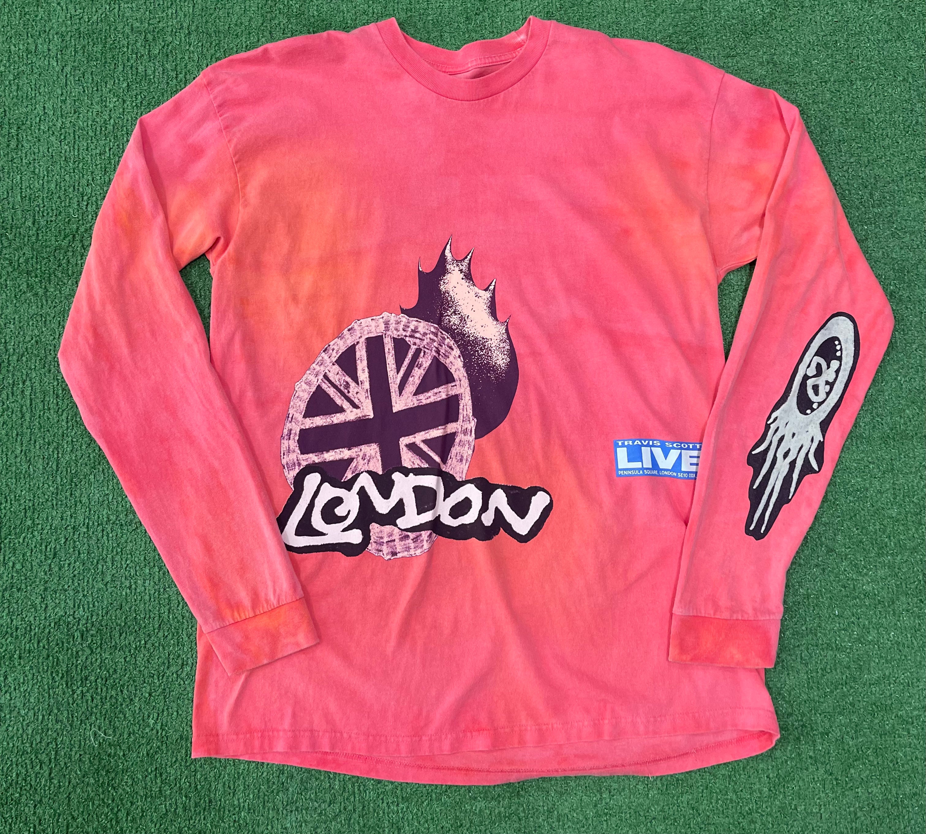 Travis Scott O2 Live Long-Sleeve Pink Tie-Dye, T-Shirt - Supra Sneakers