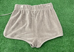 Fear of God Essentials Women's Velour Beach Short Desert Taupe, Shorts - Supra Sneakers - Image 3