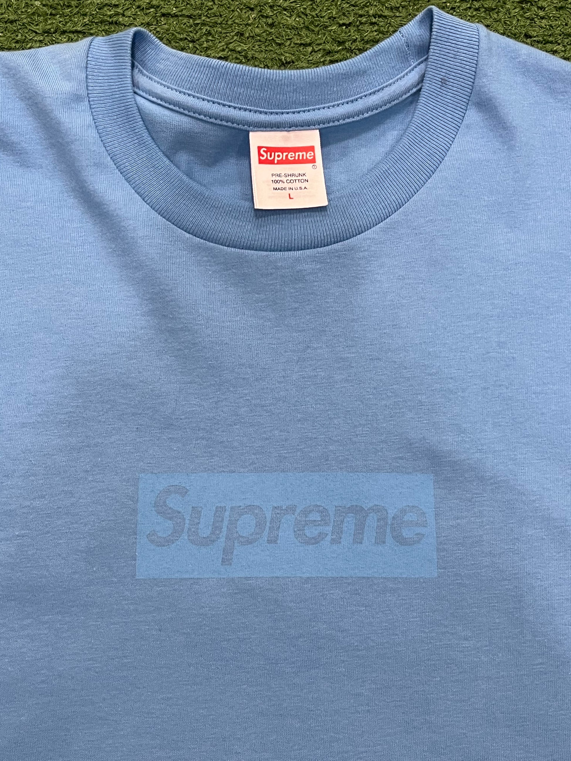 Supreme Tonal Box Logo Tee Bright Blue, T-Shirt - Supra Sneakers