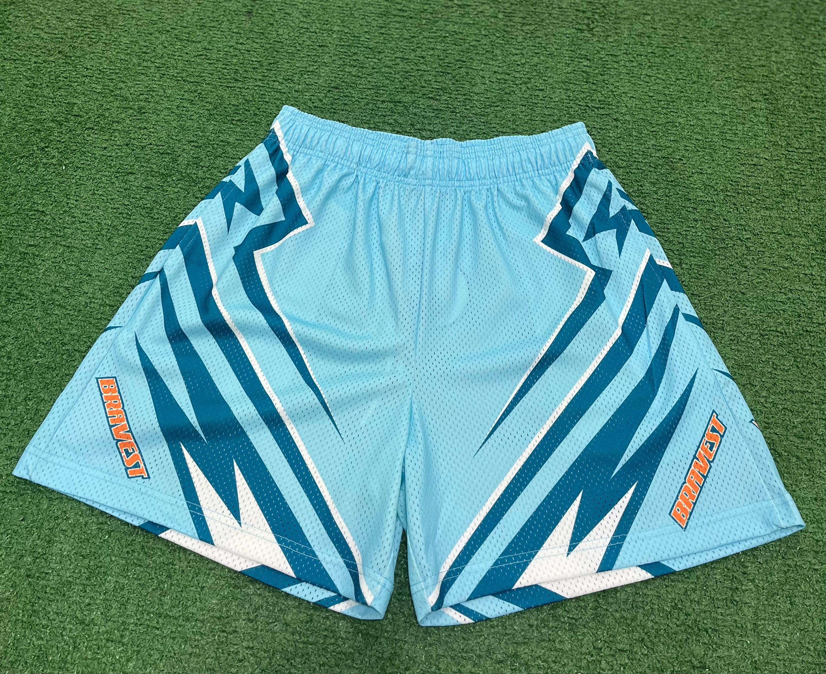 Bravest Studios Moto Shorts Blue, Shorts - Supra Sneakers