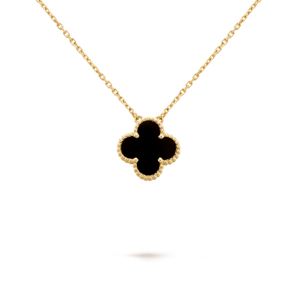 Van Cleef & Arpels Vintage Alhambra pendant 18K yellow gold, Onyx
