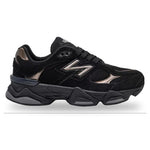 Black sneaker with New Balance logo on a white background - Image 1