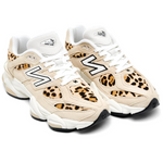 New Balance 9060 Tan Leopard Print White (Women's) - Image 2