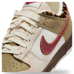 Nike Dunk Low Retro Khaki Team Red Pearl White Leopard (Women's) sneakers — style IM6687-262 — photo 2 of 5 - Image 2