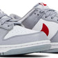 Nike Dunk Low White Grey Red - Supra Sneakers