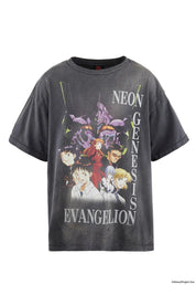 Saint Michael x Neon Genesis Evangelion Tee Black - Supra Sneakers