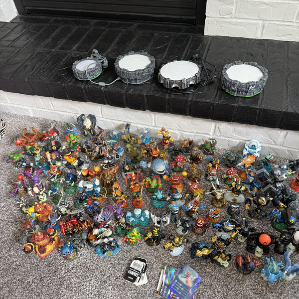 Skylanders Lot — 100+ Figures, 4 Portals of Power, Cards & Codes — photo 1