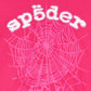 Sp5der Legacy Web Hoodie Pink & White - Supra Sneakers