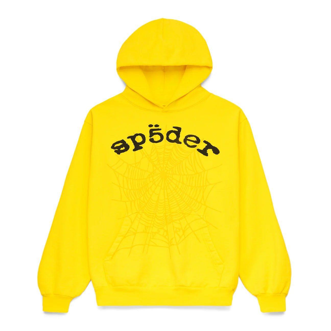 Sp5der Legacy Web Hoodie Yellow - Supra Sneakers