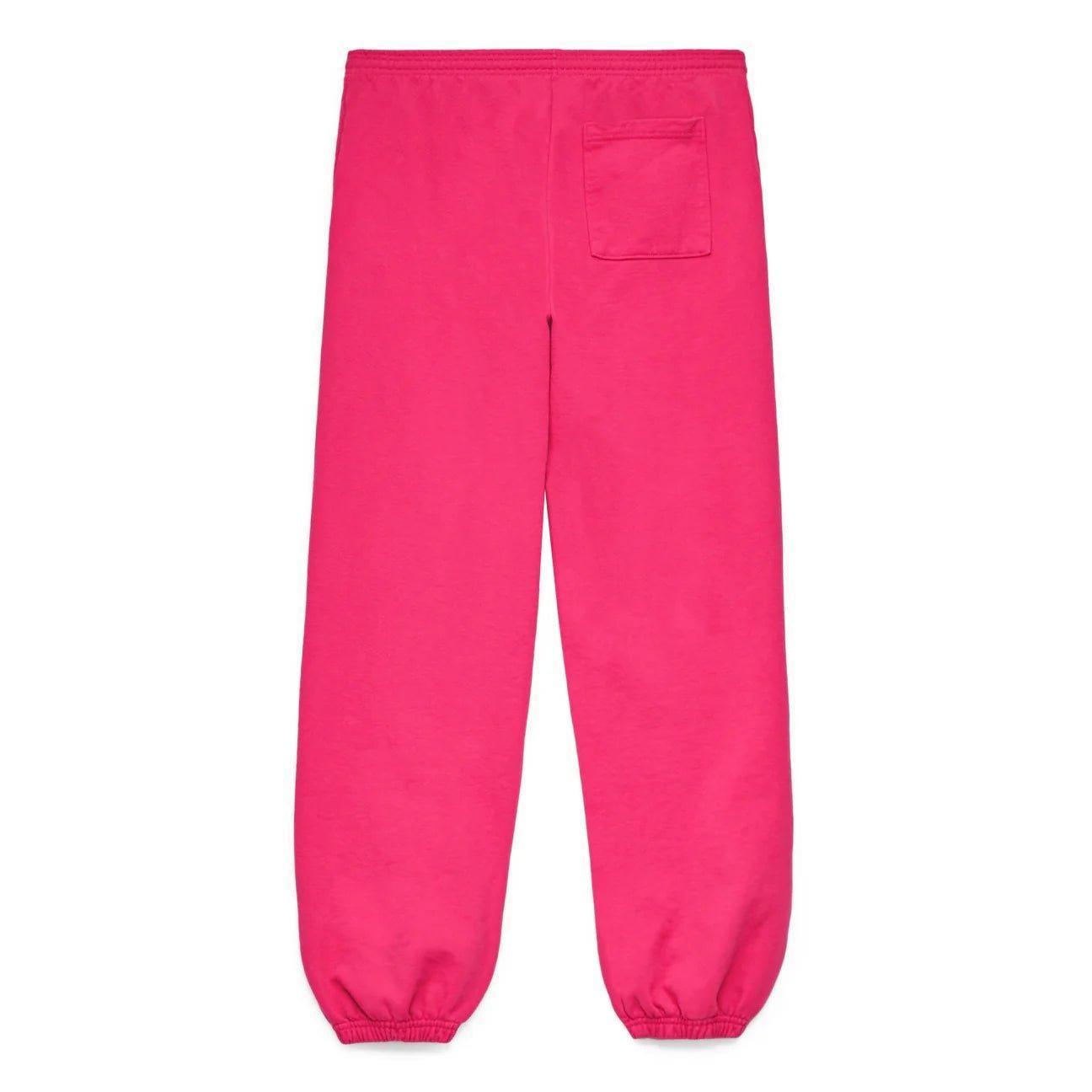 Sp5der Legacy Web Sweatpants Pink & White - Supra Sneakers