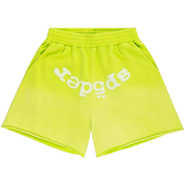 Sp5der OG Web V2 Sweatshort Acid Green