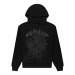 Sp5der Phantom Web Hoodie Black - Image 1