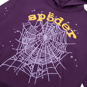 Sp5der Purple Star OG Web V2 Hoodie "Lakers"