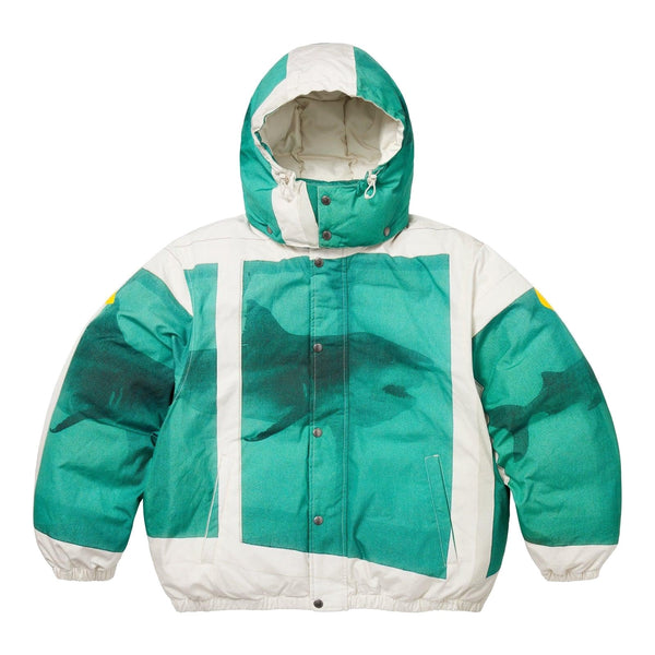 Supreme Damien Hirst Shark Down Puffer Jacket White