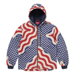 Supreme Flag Quilted Hooded Work Jacket Multicolor USA - Image 1