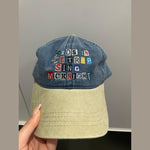 Travis Scott Birds in the Trap Washed Denim Hat Blue / Green - Supra Sneakers - Image 2