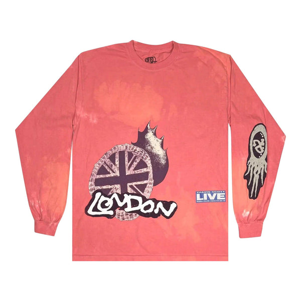Travis Scott O2 Live Long-Sleeve Pink Tie-Dye - Supra Sneakers