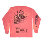 Travis Scott O2 Live Long-Sleeve Pink Tie-Dye - Supra Sneakers - Image 2