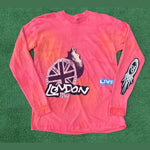 Travis Scott O2 Live Long-Sleeve Pink Tie-Dye, T-Shirt - Supra Sneakers - Image 9