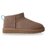 Brown suede ankle boot with a white background - Image 1