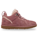Pink UGG sneaker with brown sole on a white background - Image 1