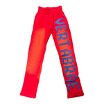 Vertabrae C-2 Sweat Pants Washed (Red & Blue) - Supra Sneakers - Image 1