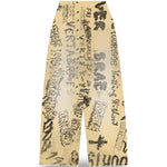 Vertabrae VERT Ivory Graffiti Sweat Pants - Supra Sneakers - Image 2