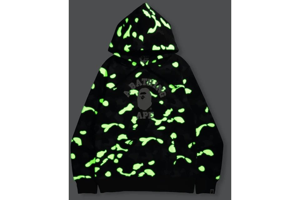 A Bathing Ape BAPE City Camo Pullover Hoodie Glow Black - Supra Sneakers