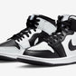 Air Jordan 1 Mid Split Black White (W) - Supra Sneakers