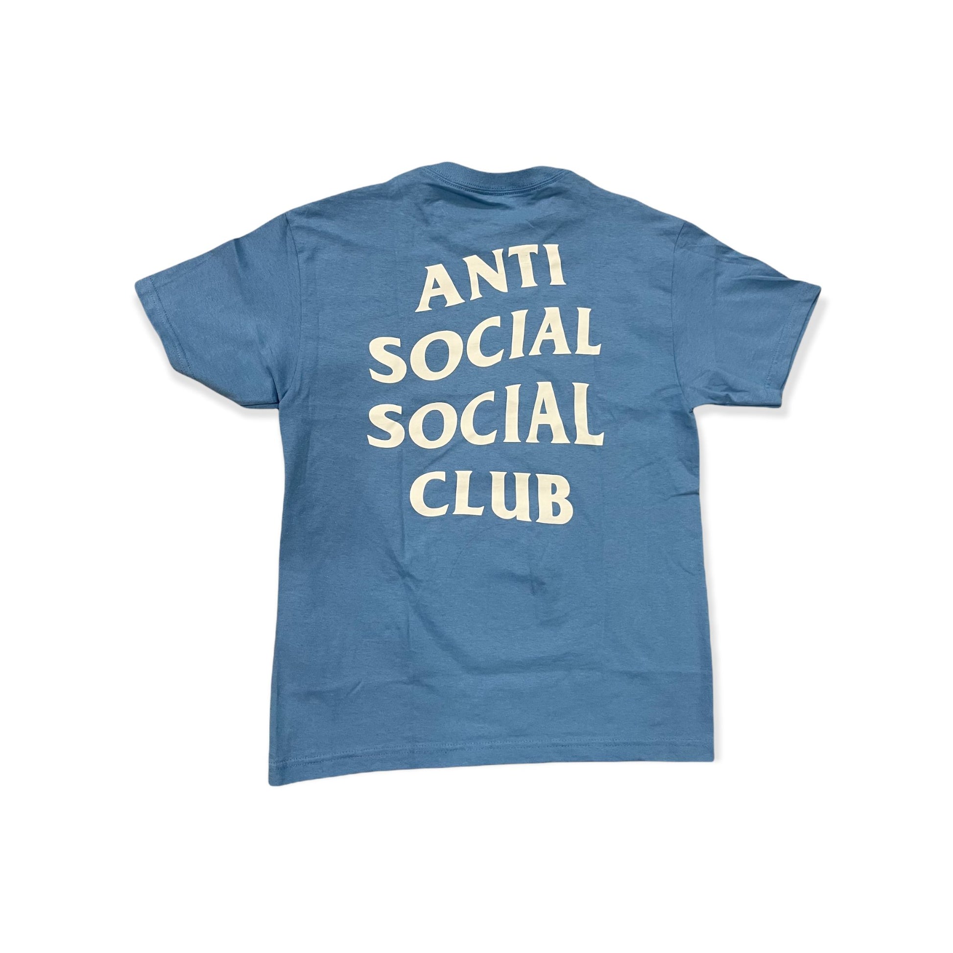 Anti Social Social Club Logo Tee Baby Blue / White - Supra Sneakers