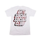Anti Social Social Club Plaid Red Tee White - Supra Sneakers