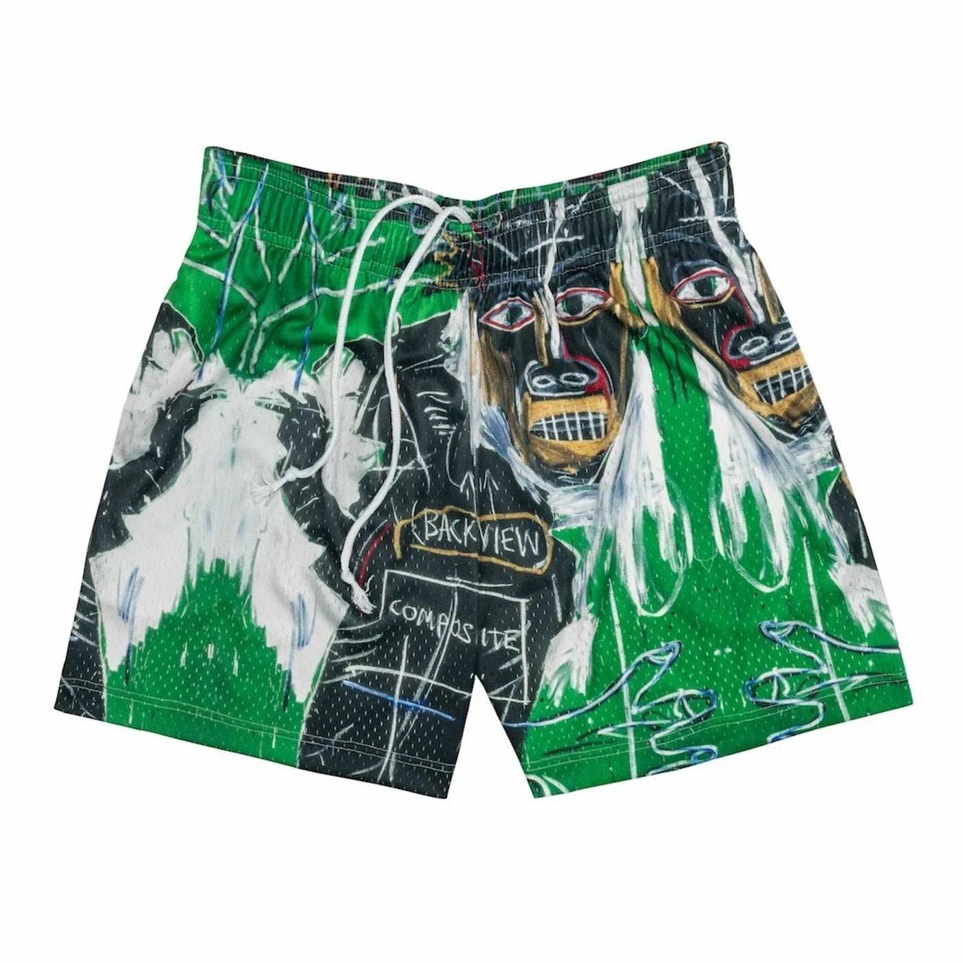 Bravest Studios Jean-Michel Basquiat Shorts Green - Supra Sneakers